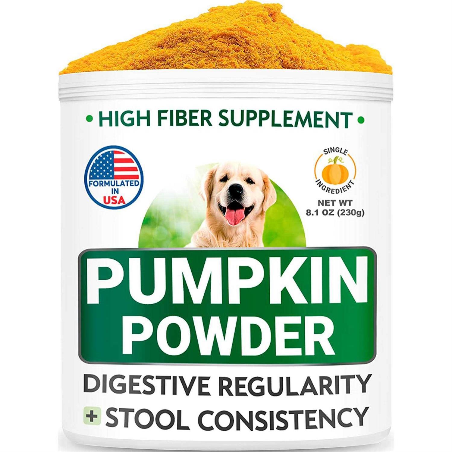 Bark&Spark Pumpkin for Dogs 8.1oz Powdered Fiber Supplement and Stool Softener