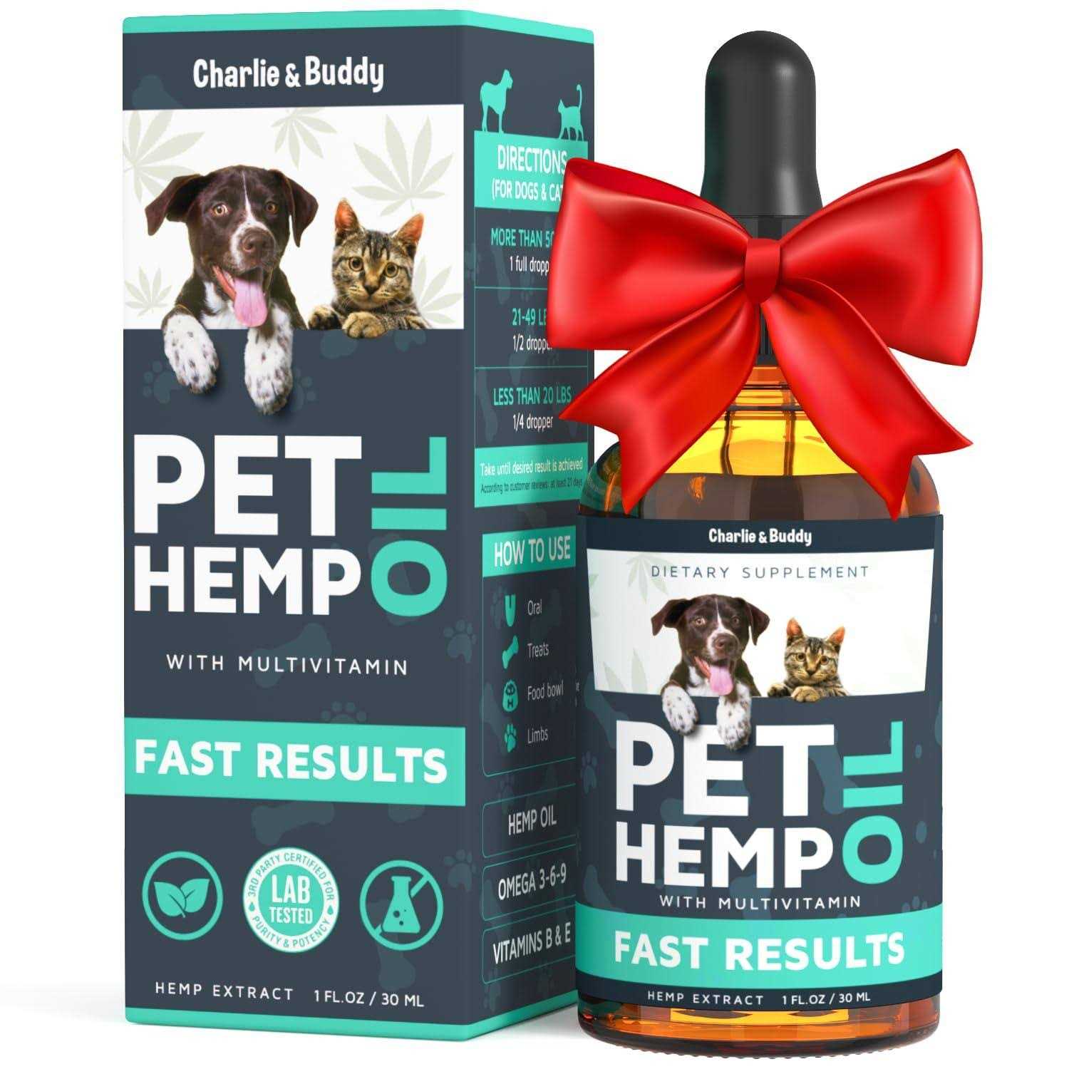 Charlie & Buddy Hеmp Оil for Dogs Cats Helps Pets with Аnxiеty