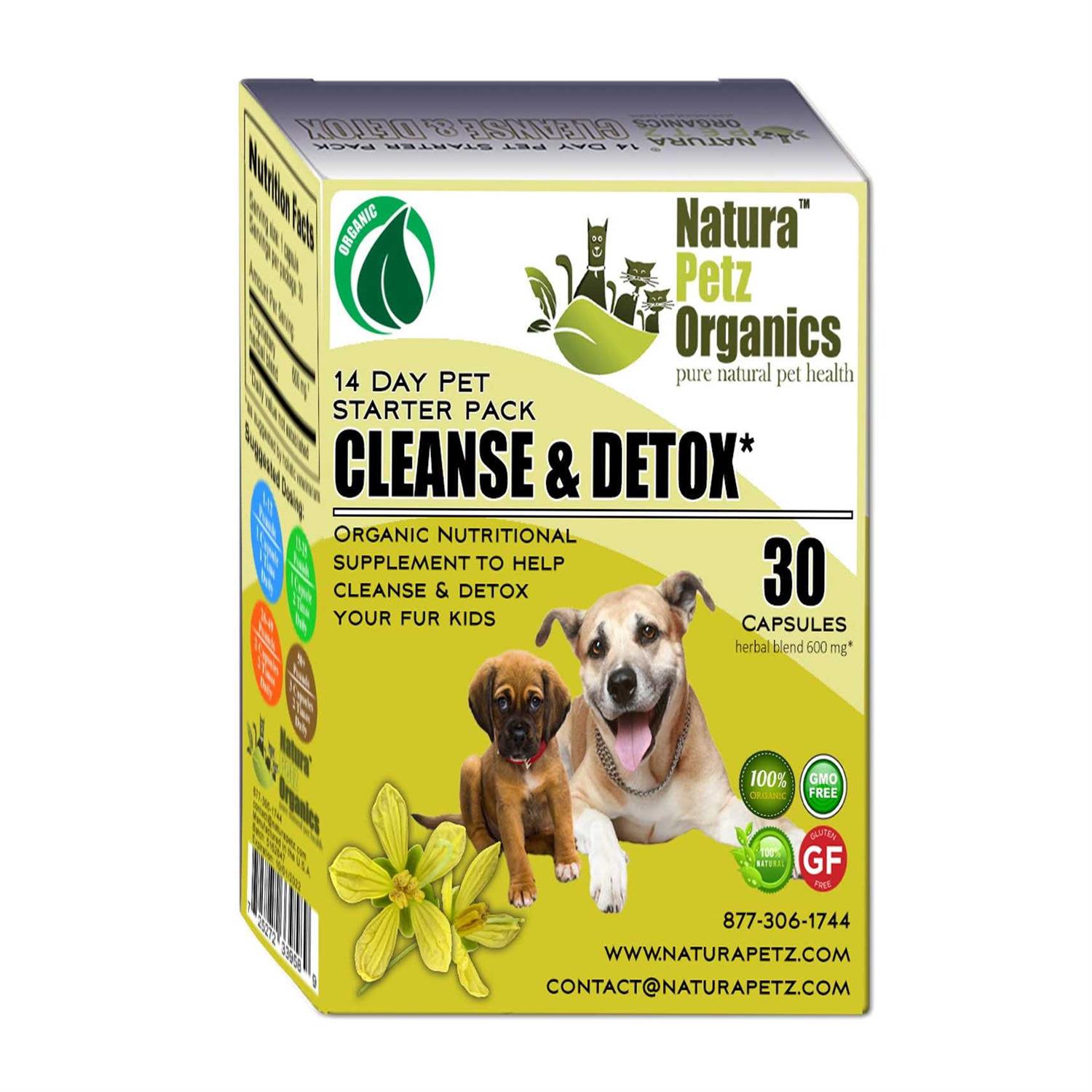 Natura Petz Organics Detox Starter Pack for Dogs Detox Starter Packs for Cat