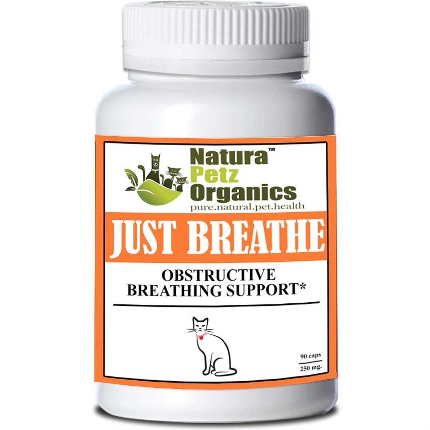 Natura Petz Organics JUST BREATHE Capsules Obstructive Breathing Support* For Dogs And Cats JUST BREATHE Cat caps