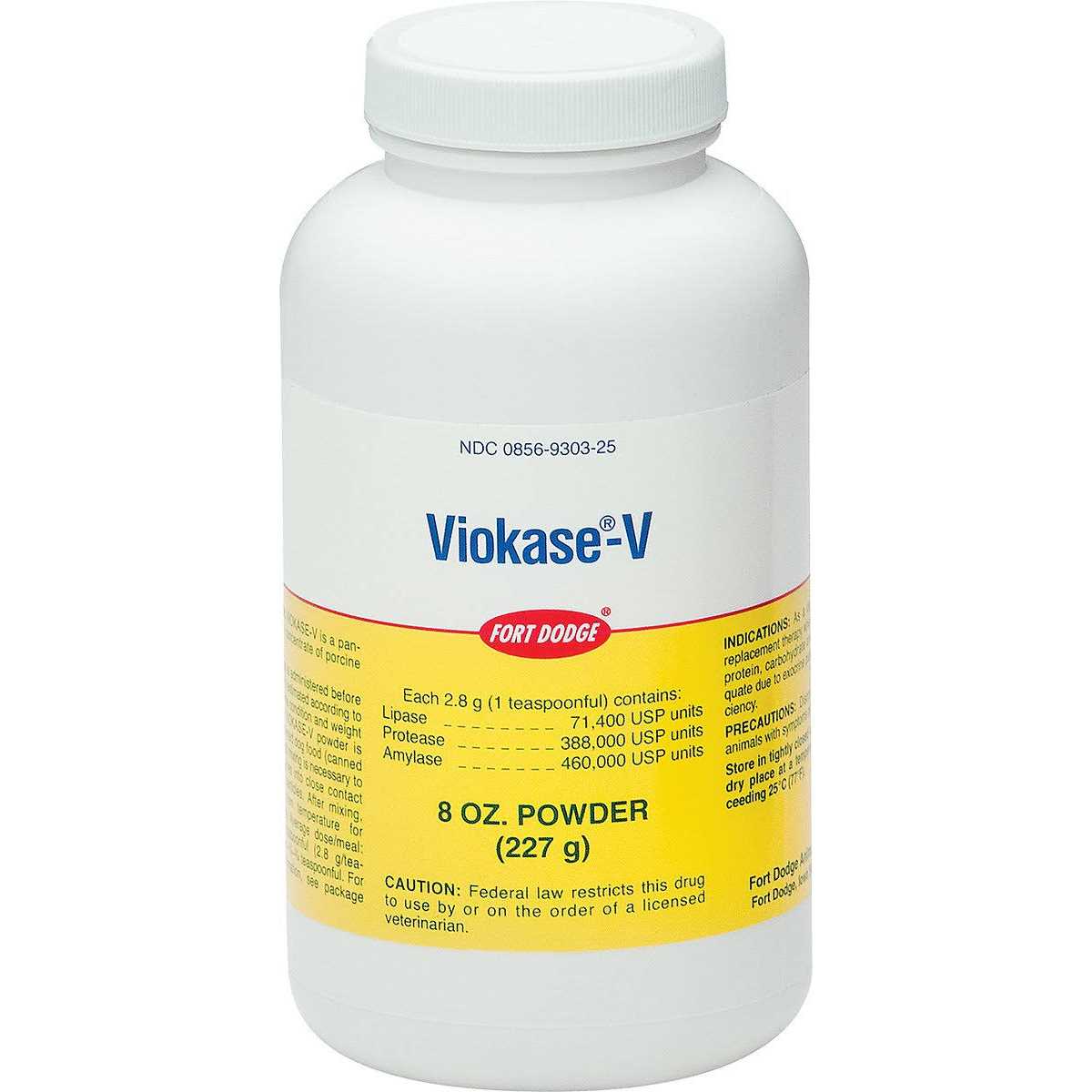 Viokase-V Powder for Dogs & Cats