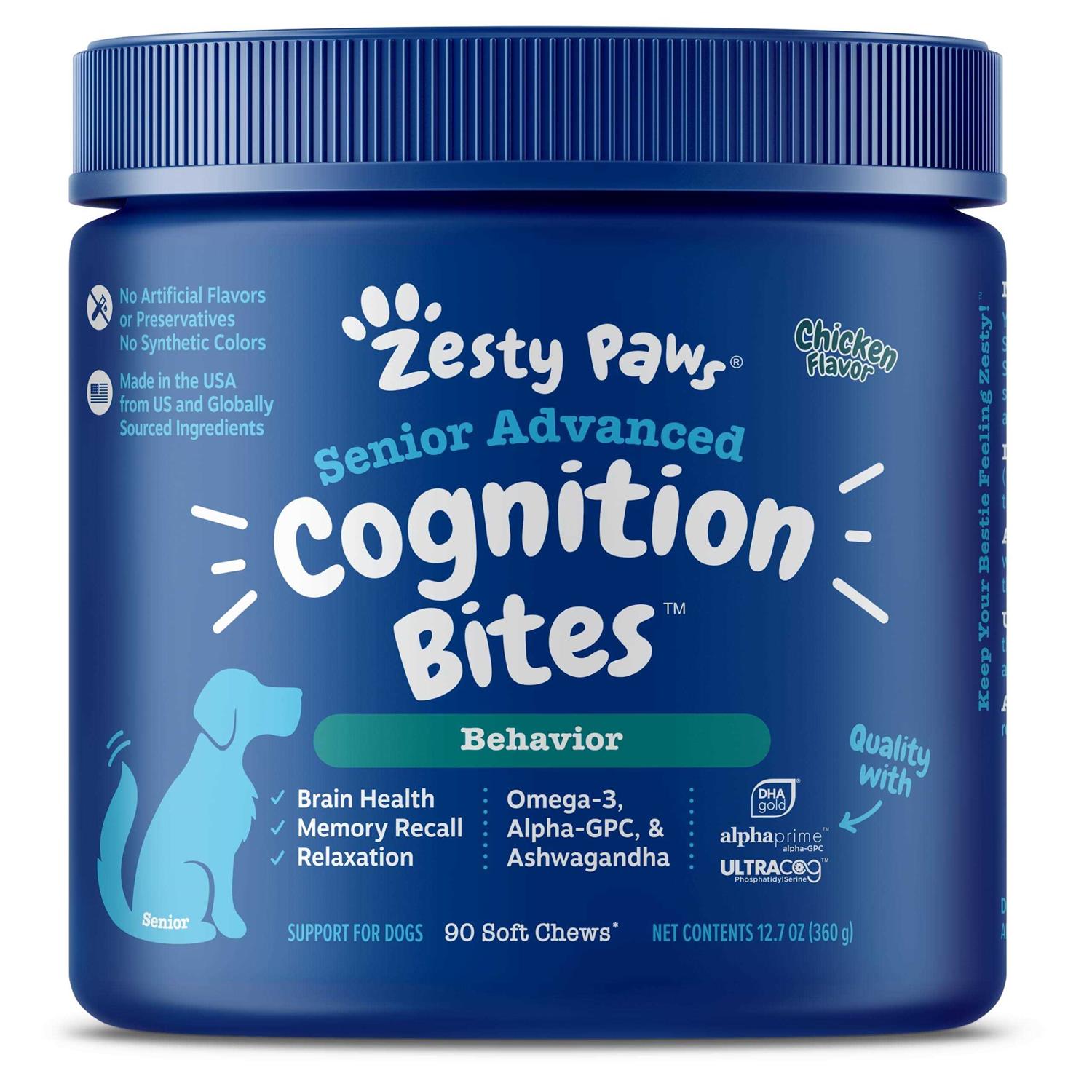 Zesty Paws Senior Advanced Cognition Bites
