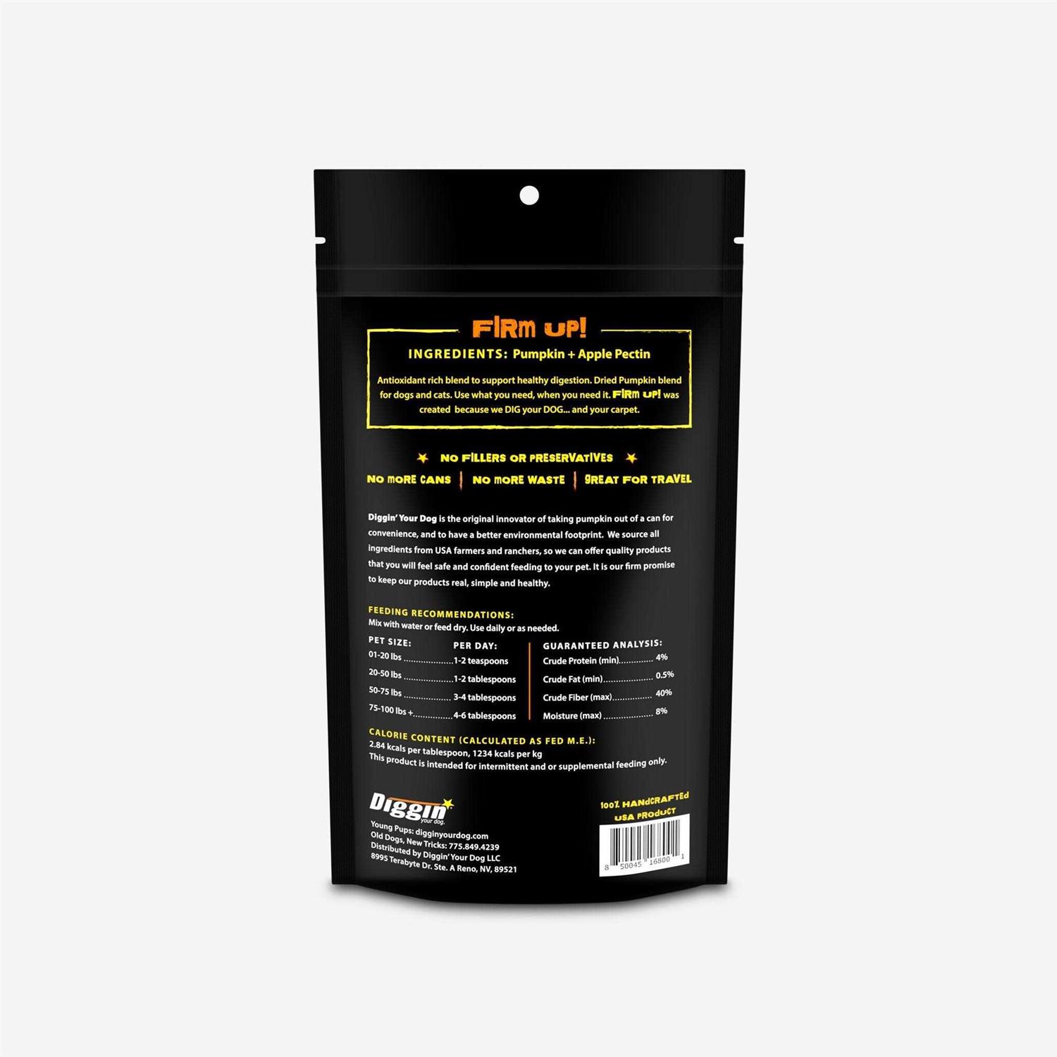 Alternative view of Diggin Your Dog Firm Up! Pumpkin Supplement