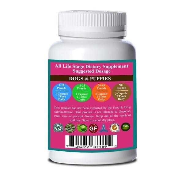 Alternative view of Organic Pet Systems Yeast Release Max Capsules* Master Blend Candida Yeast Defense* For Dogs And Cats*