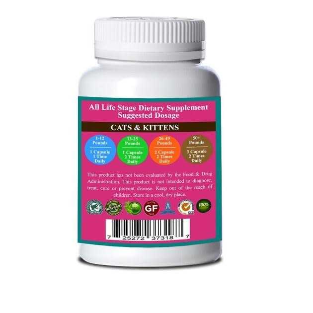 Alternative view of Organic Pet Systems Yeast Release Max Capsules* Master Blend Candida Yeast Defense* For Dogs And Cats*