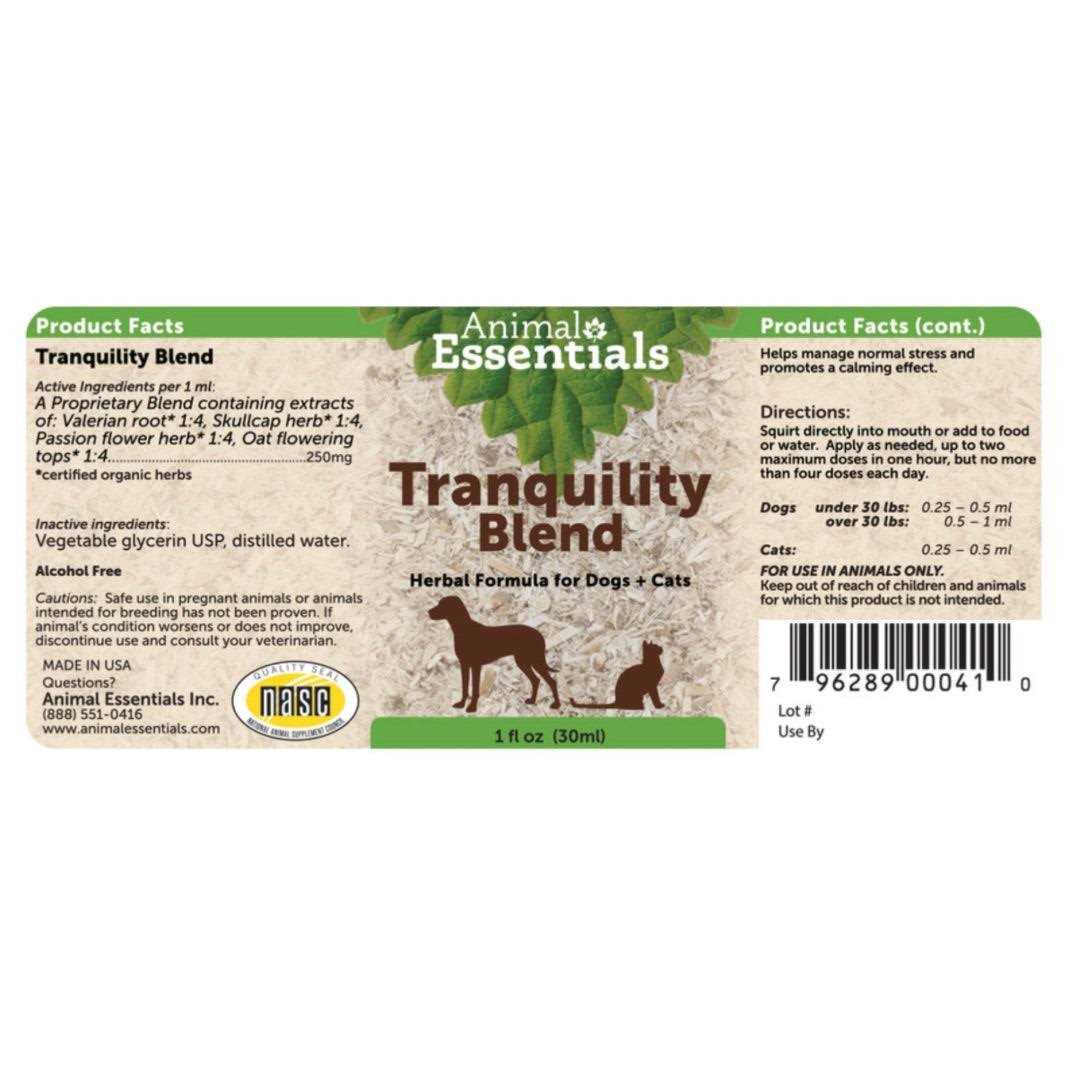Alternative view of Animal Essentials Tranquility Blend