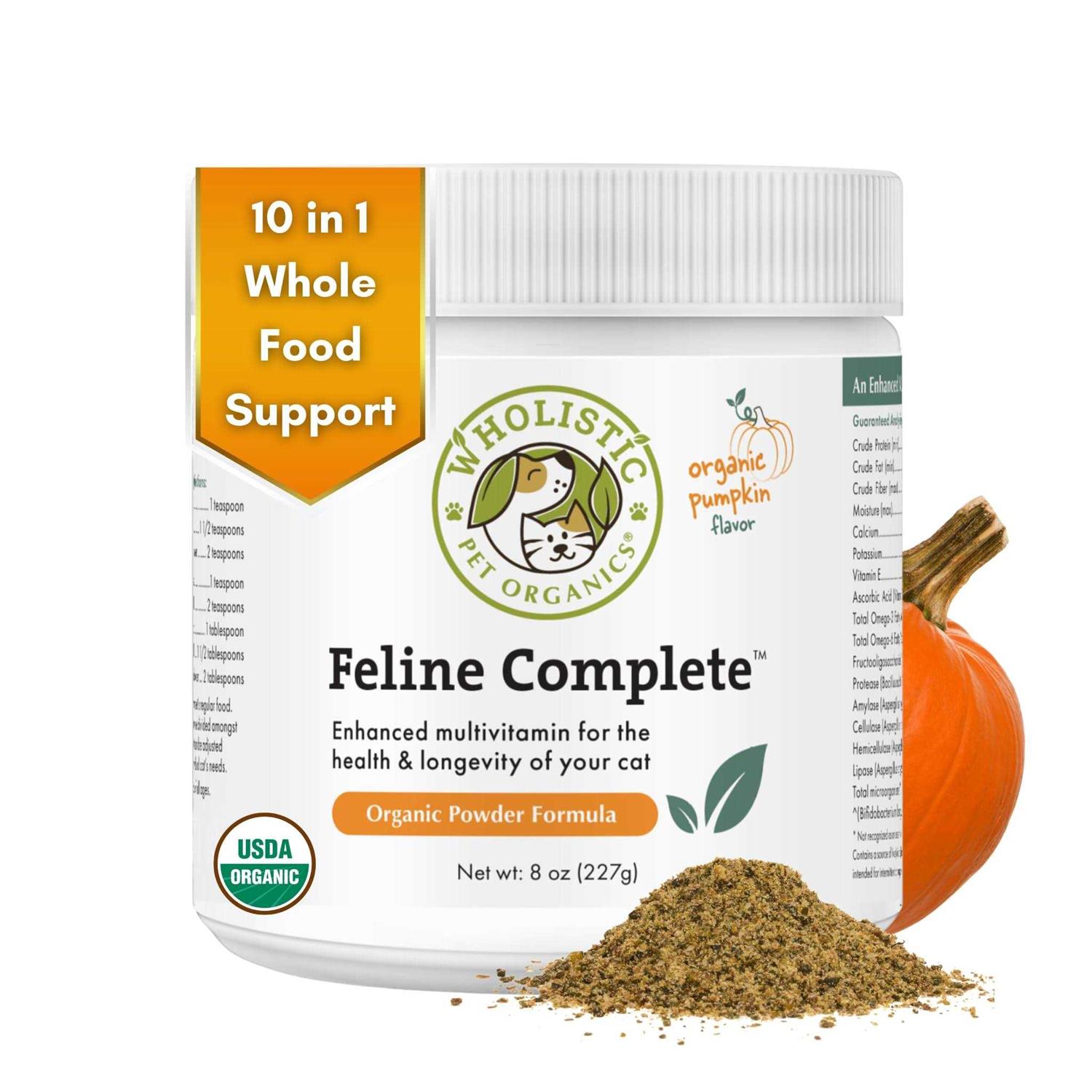 Alternative view of Wholistic Pet Organics Organic Feline Complete Pumpkin Enhanced Powder Daily Multivitamin for Cats