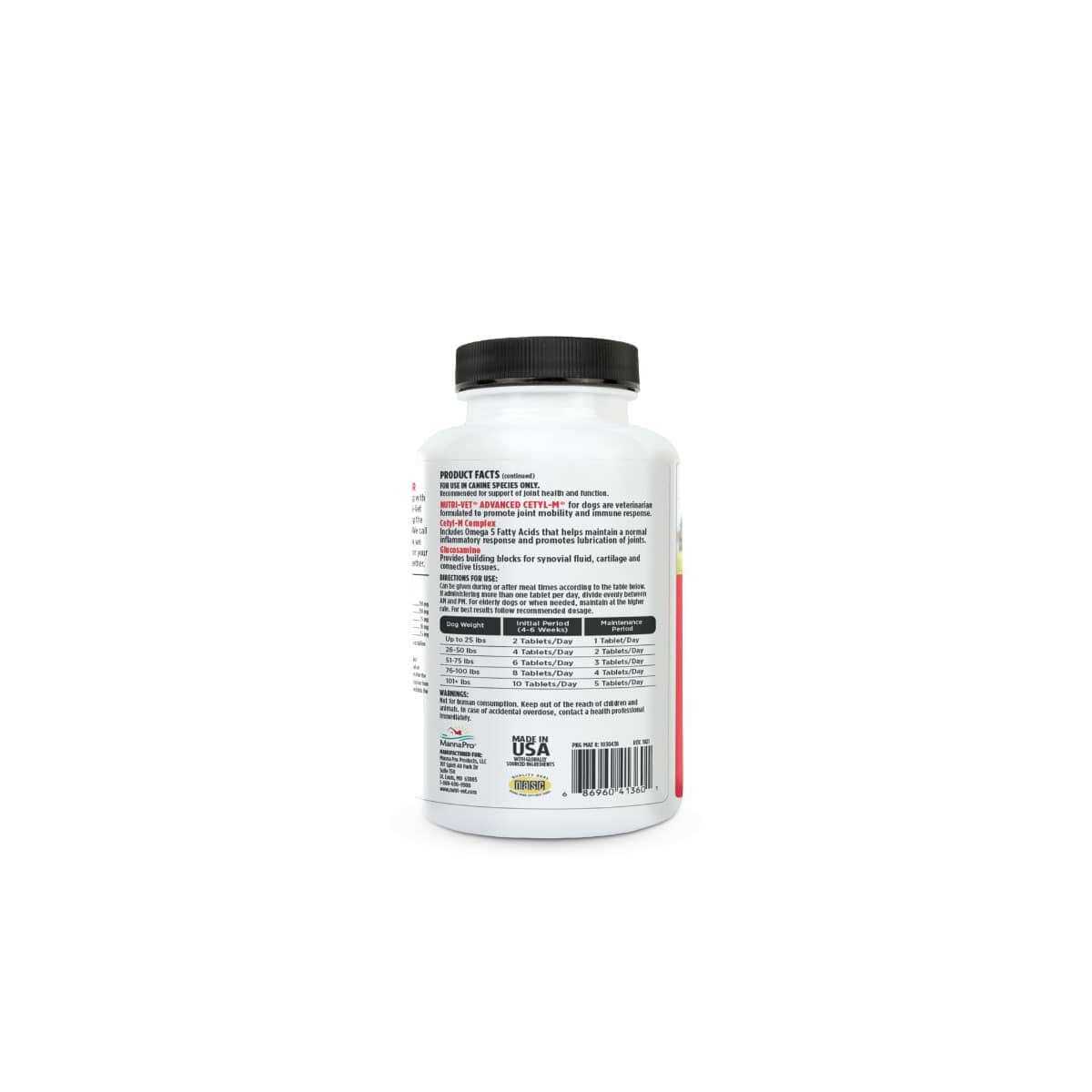 Alternative view of Advanced Cetyl M Joint Action Formula for Dogs