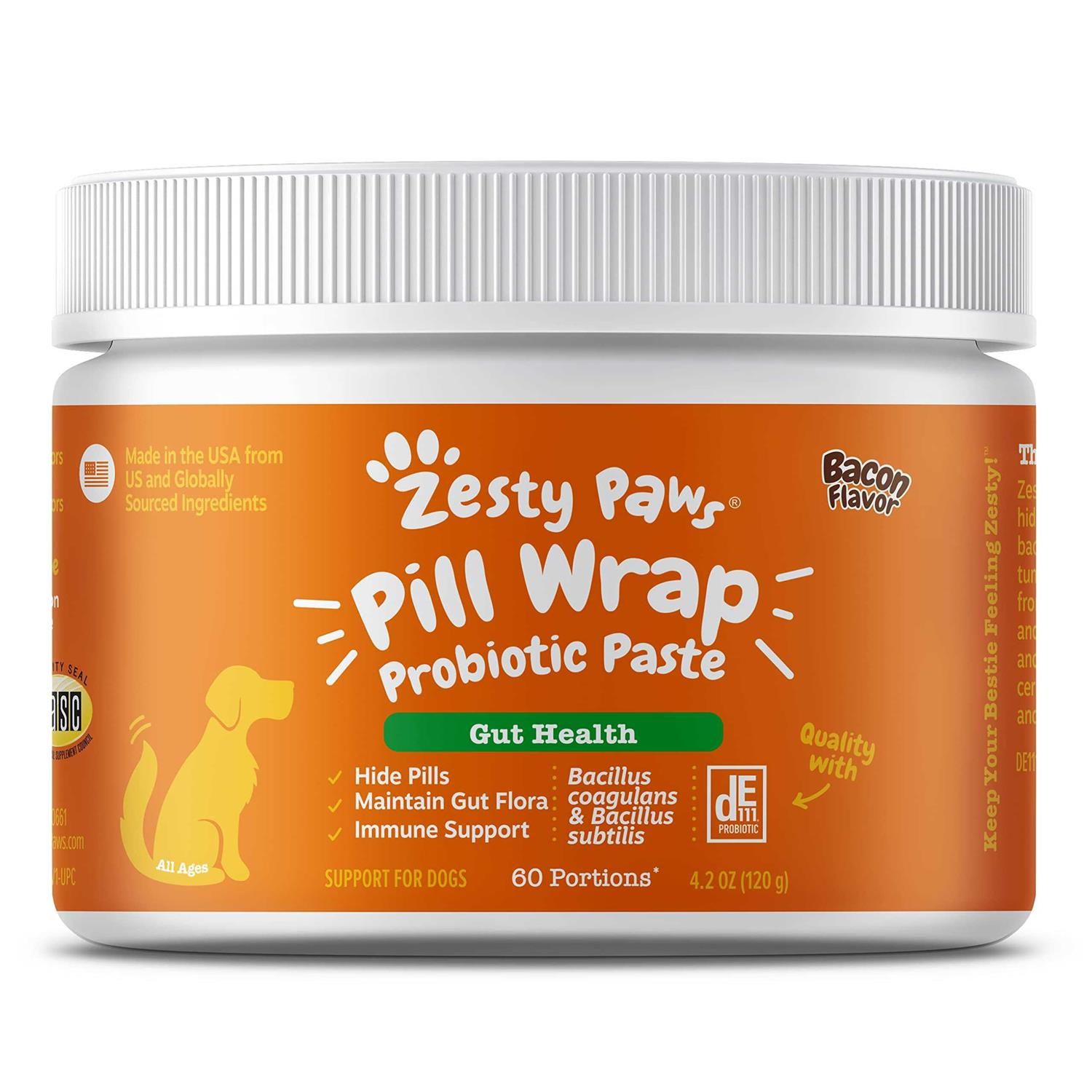 Zesty Paws Pill Wrap Probiotic Paste for Dogs