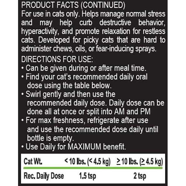Alternative view of Liquid-Vet Feline Calm & Content Support Flavor Formula for Cats