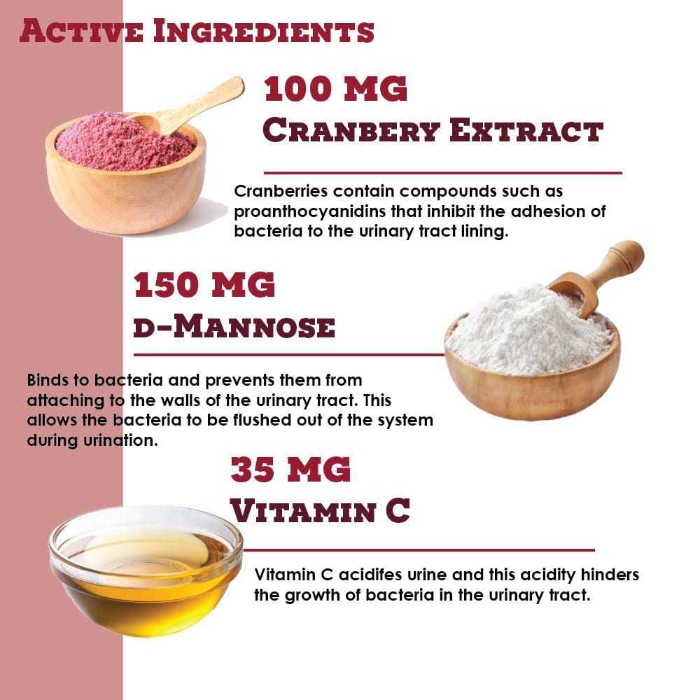 Alternative view of Cranberry D-Mannose Urinary Tract Support