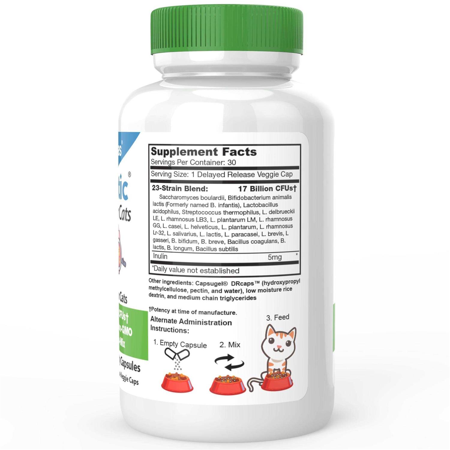 Alternative view of DrFormulas Nexabiotic Probiotics for Cats Powder Treats Diarrhea for Pets with Saccharomyces Boulardii Lactobacillus Acidophilus
