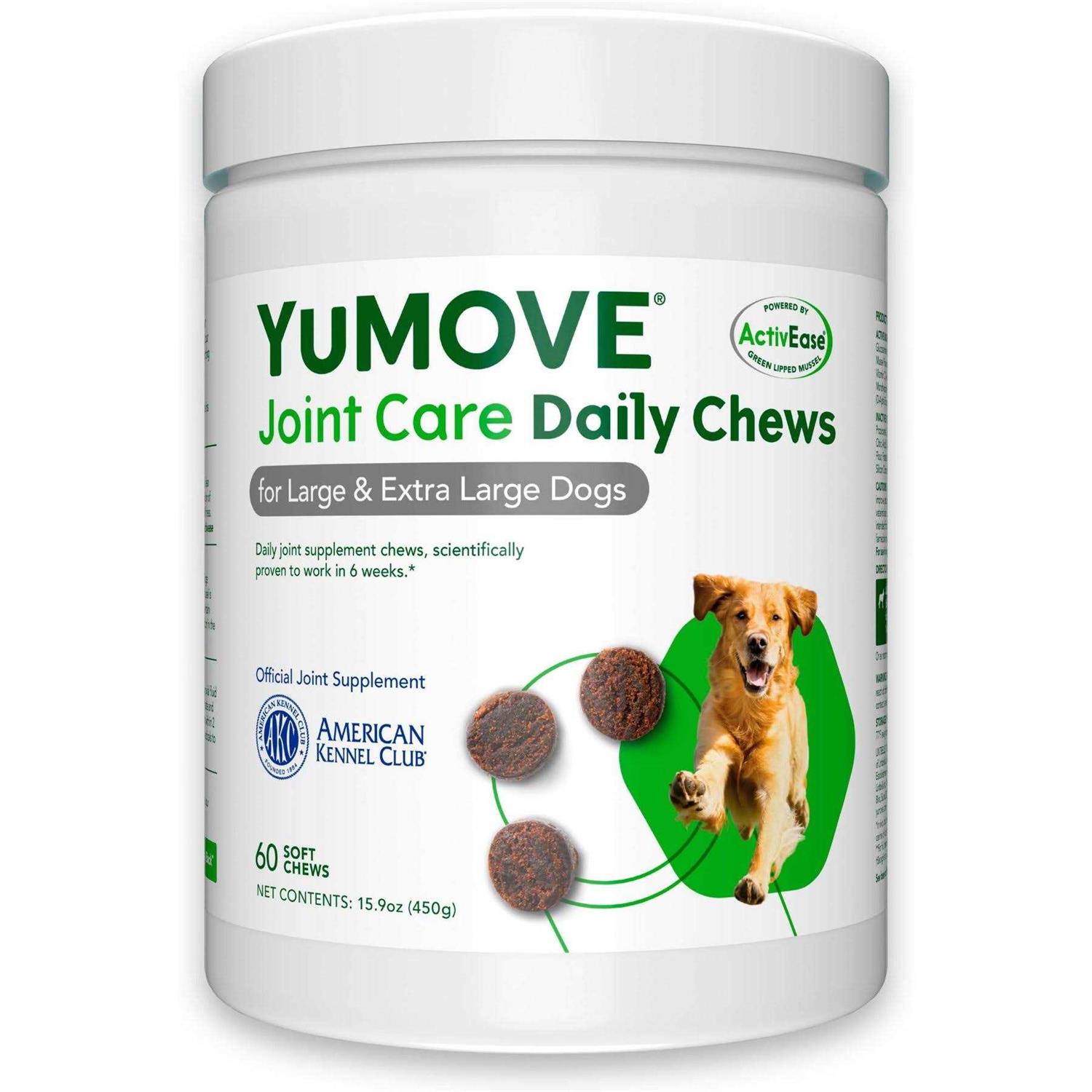 YuMOVE Daily Chews Hip and Joint Supplement for Large & X Large Dogs with Glucosamine