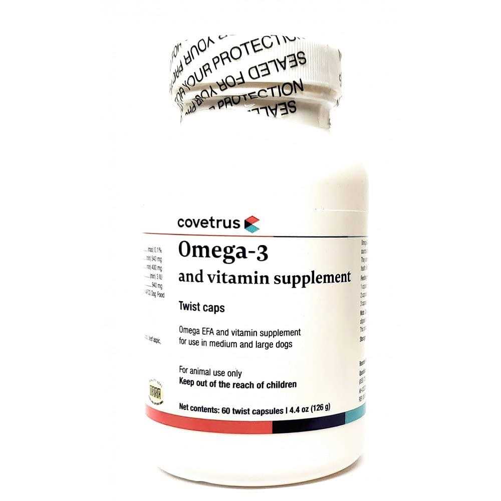 Covetrus Omega 3 Plus Twist Tips for Medium to Large Dogs 60 Capsules