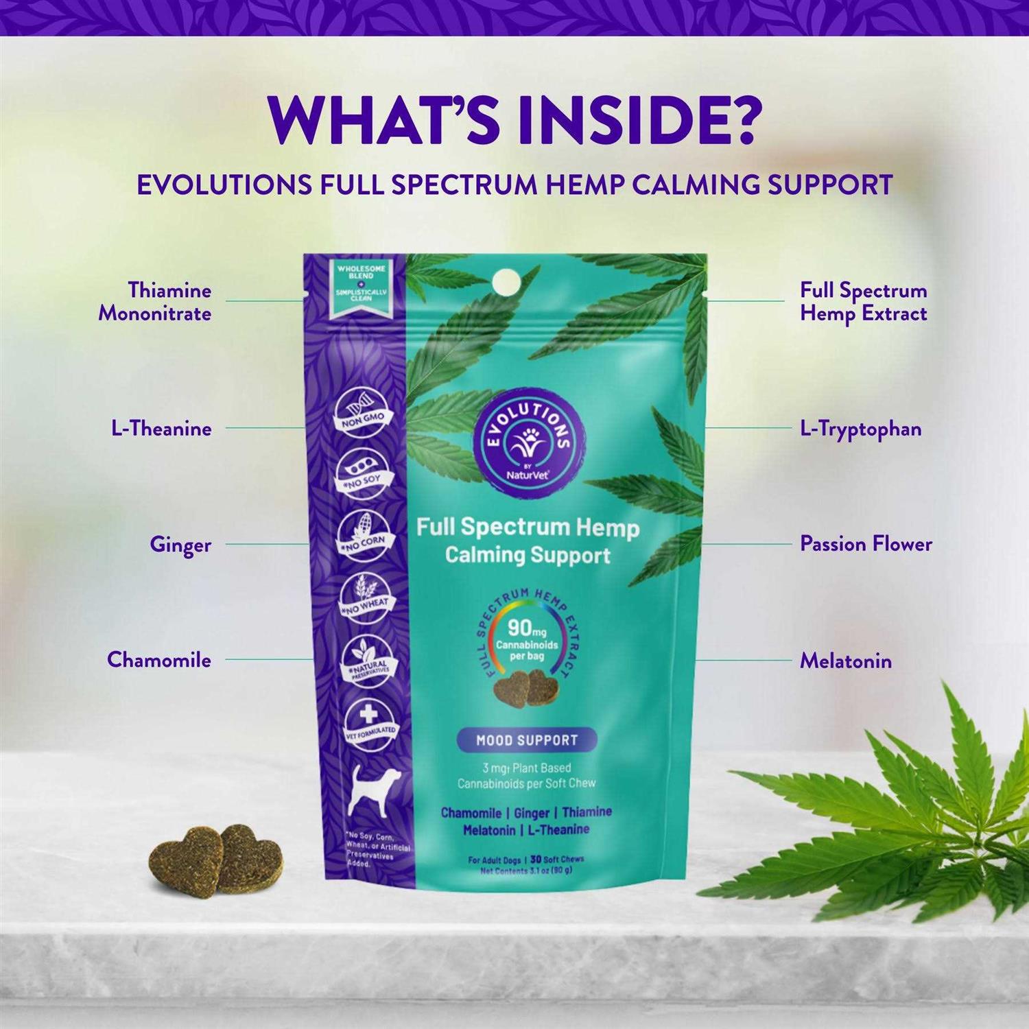 NaturVet Evolutions Full Spectrum Soft Chew Supplement for adult Dogs