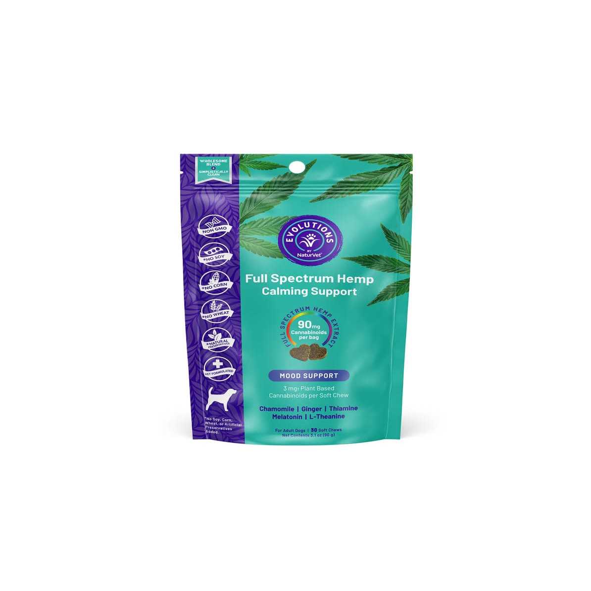 Alternative view of NaturVet Evolutions Full Spectrum Soft Chew Supplement for adult Dogs