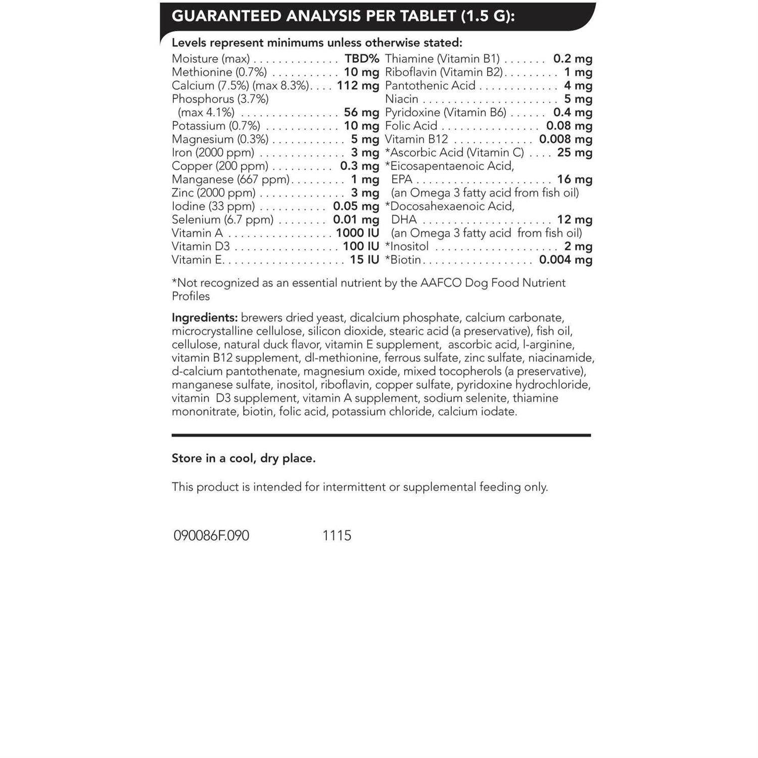 Alternative view of VetriScience Canine Plus Multivitamin