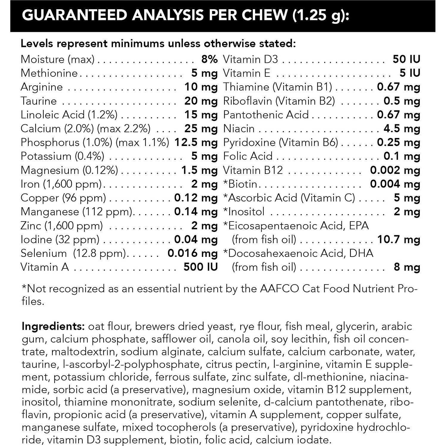 Alternative view of VetriScience Nu Cat Multivitamin
