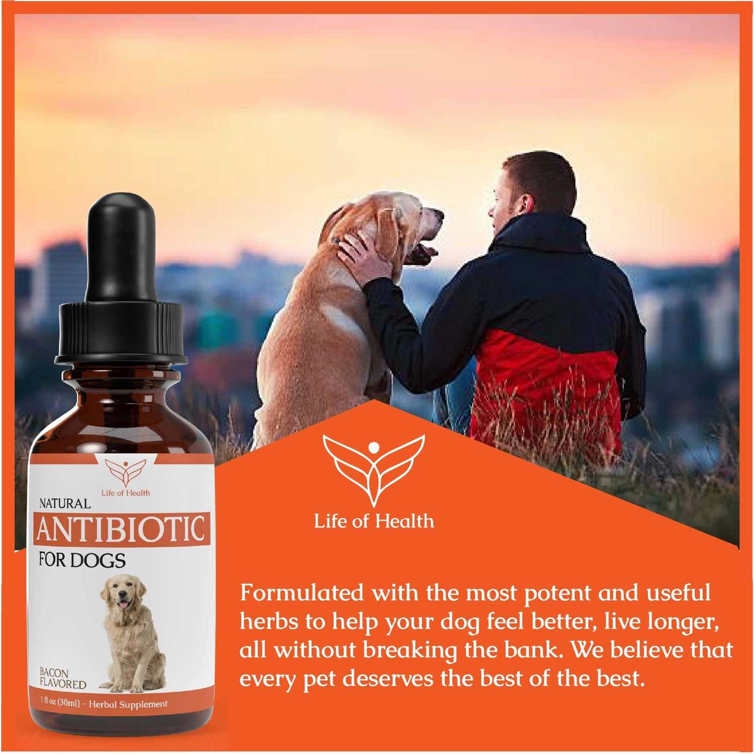 Alternative view of Life of Health Natural Dog Antibiotics Antibiotics for Dogs Helps Support a Healthy Immune System