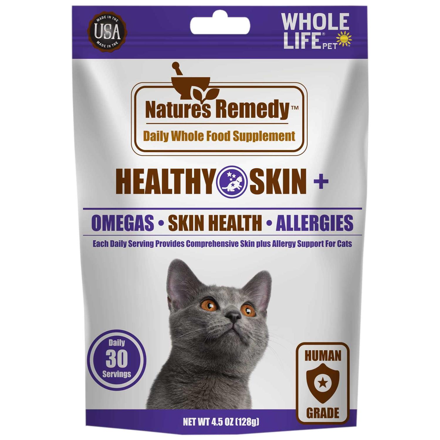 Whole Life Pet Nature's Remedy Skin & Allergy Support Whole Food Cat Supplement