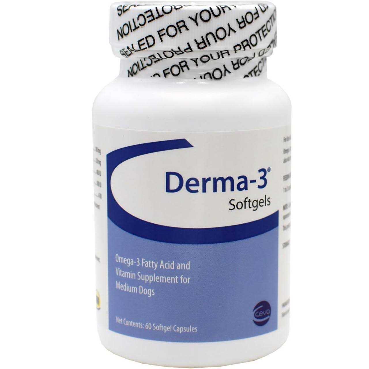 Alternative view of Derma-3 Large Breed Softgels
