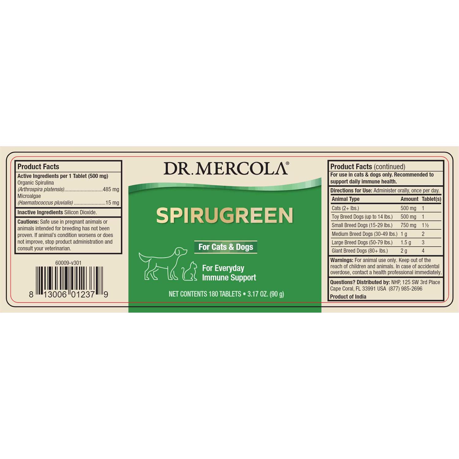 Alternative view of Dr. Mercola SpiruGreen for Cats & Dogs