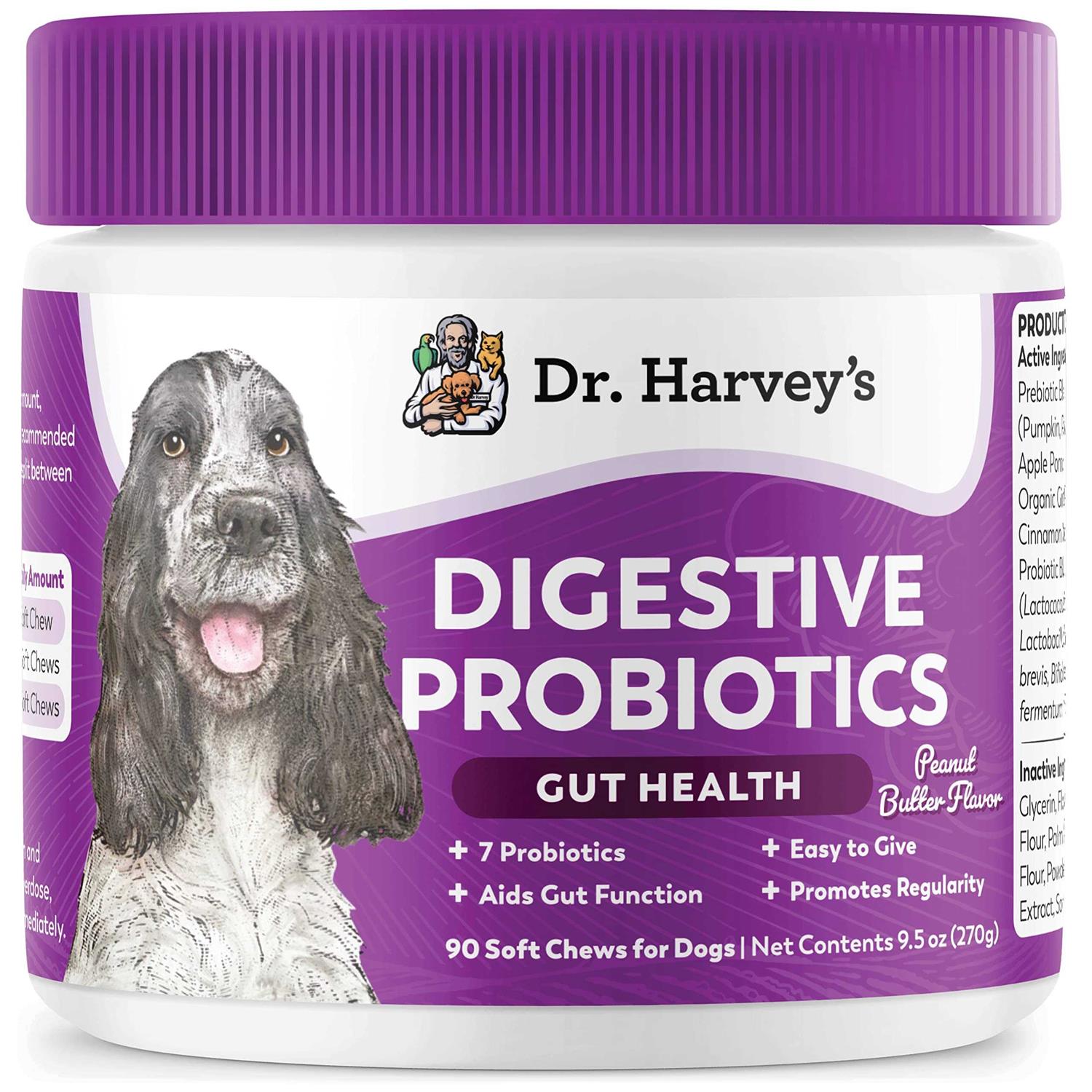 Dr. Harvey's Digestive Probiotics Gut Health for Dogs Soft Chews