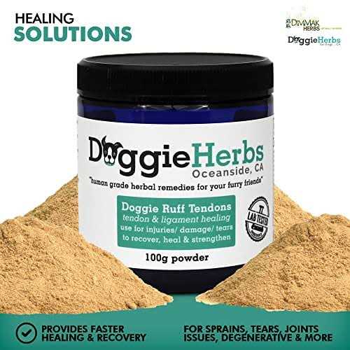 Alternative view of Dog Ligament and Tendon Healing All Natural Human Grade Dog Tendon and Ligament Supplement – Powder Herbal Blend – 100g by Doggie Herbs