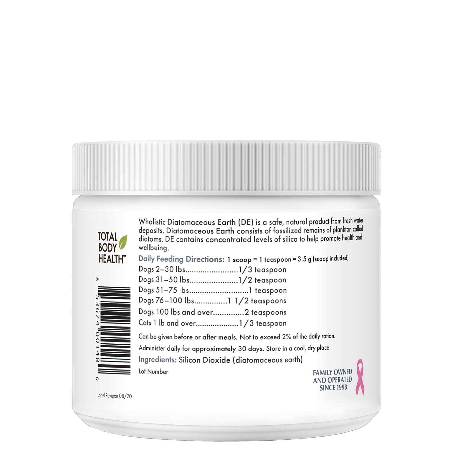 Alternative view of Wholistic Pet Organics Diatomaceous Earth for Dogs