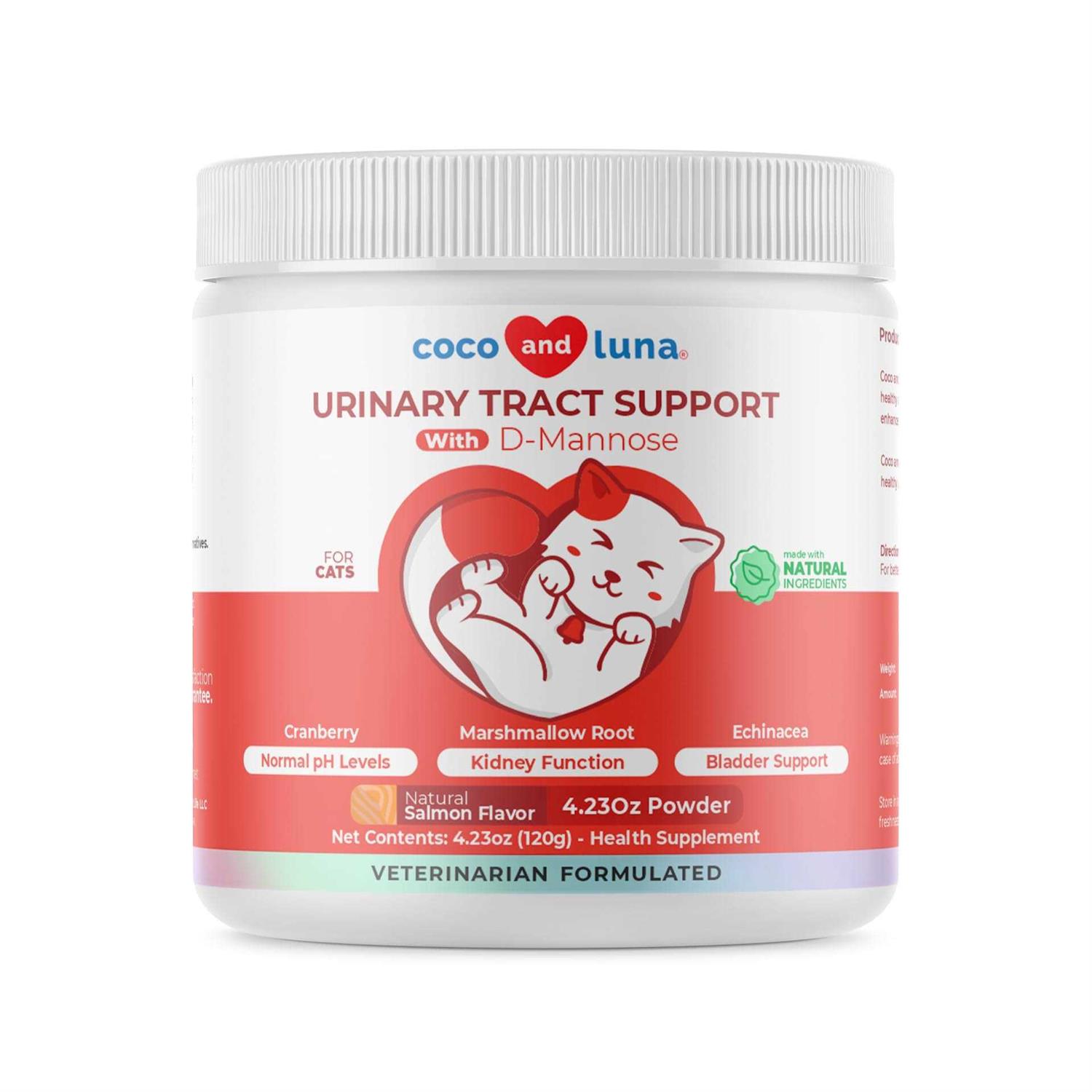 Coco and Luna Cranberry Incontinence & Urinary Tract Support Powder Supplement for Cats