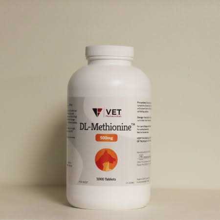 Alternative view of V.E.T. Pharmaceuticals DL-Methionine 500mg Tablet