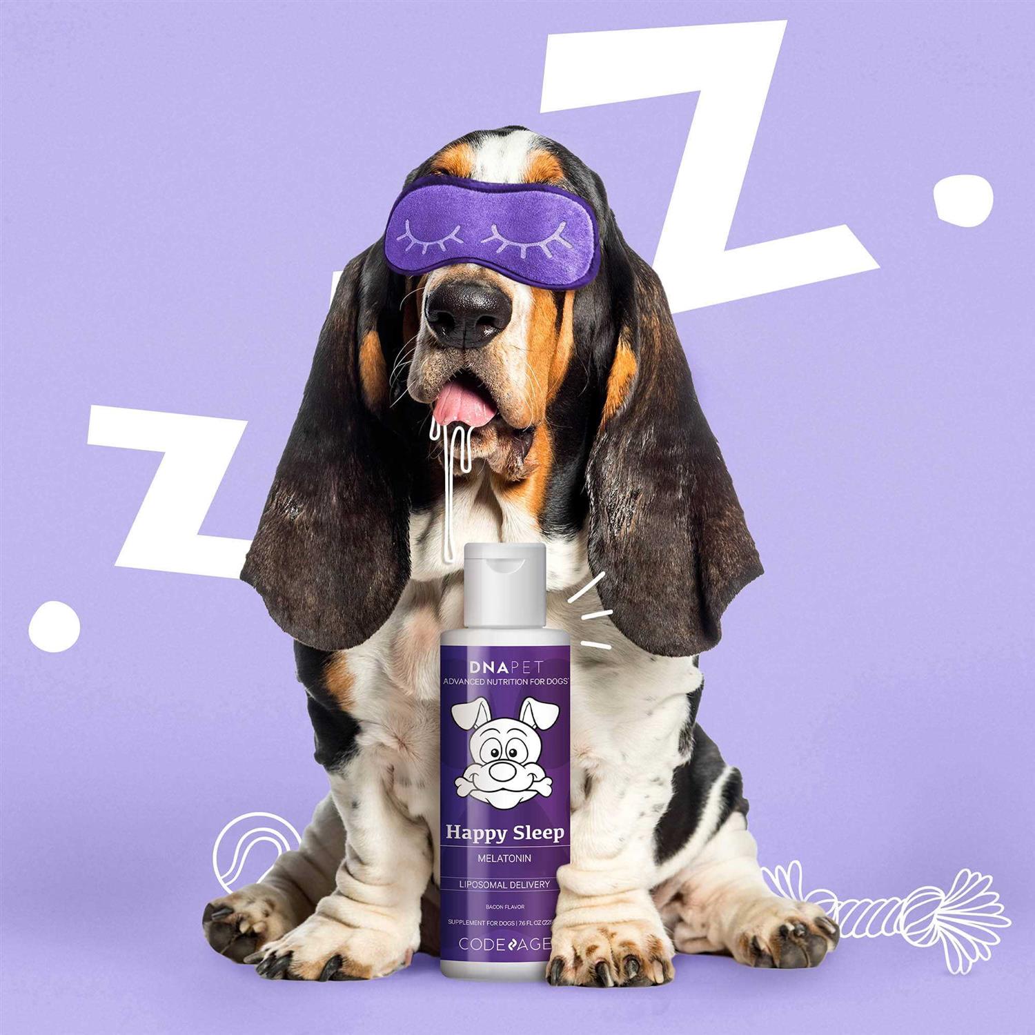 Alternative view of DNA Pet Happy Sleep Liquid Melatonin Dog Supplement