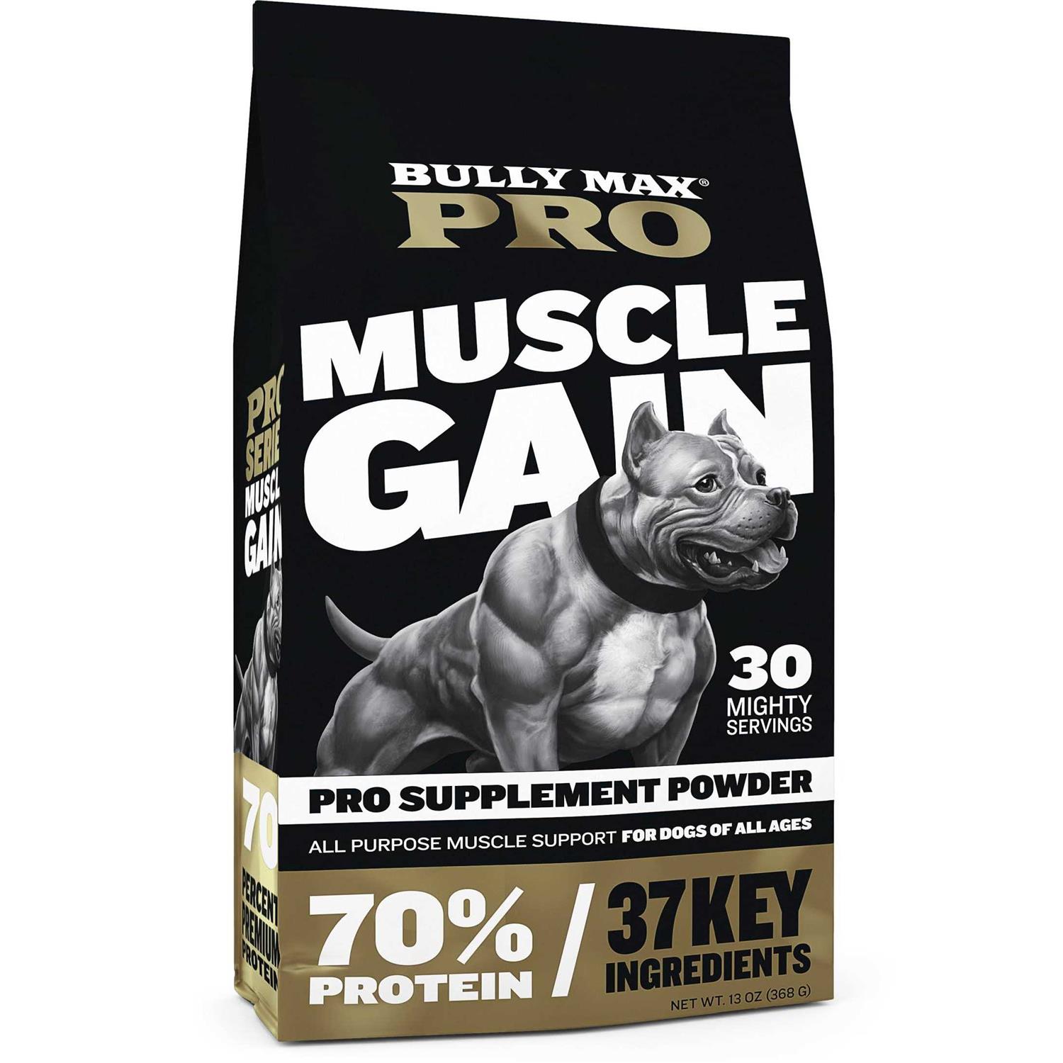 Bully Max #1-rated Muscle Builder for Dogs 5X More Effective than other brands