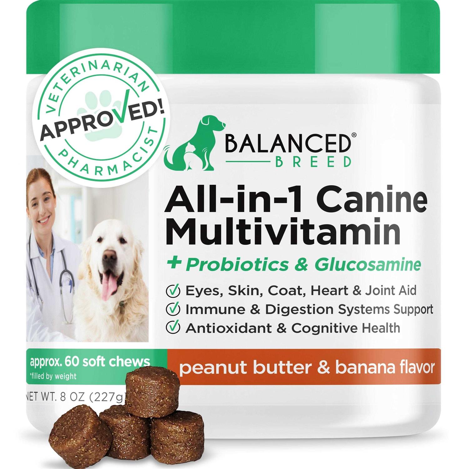 Balanced Breed All-in-1 Canine Supplement & Multivitamin