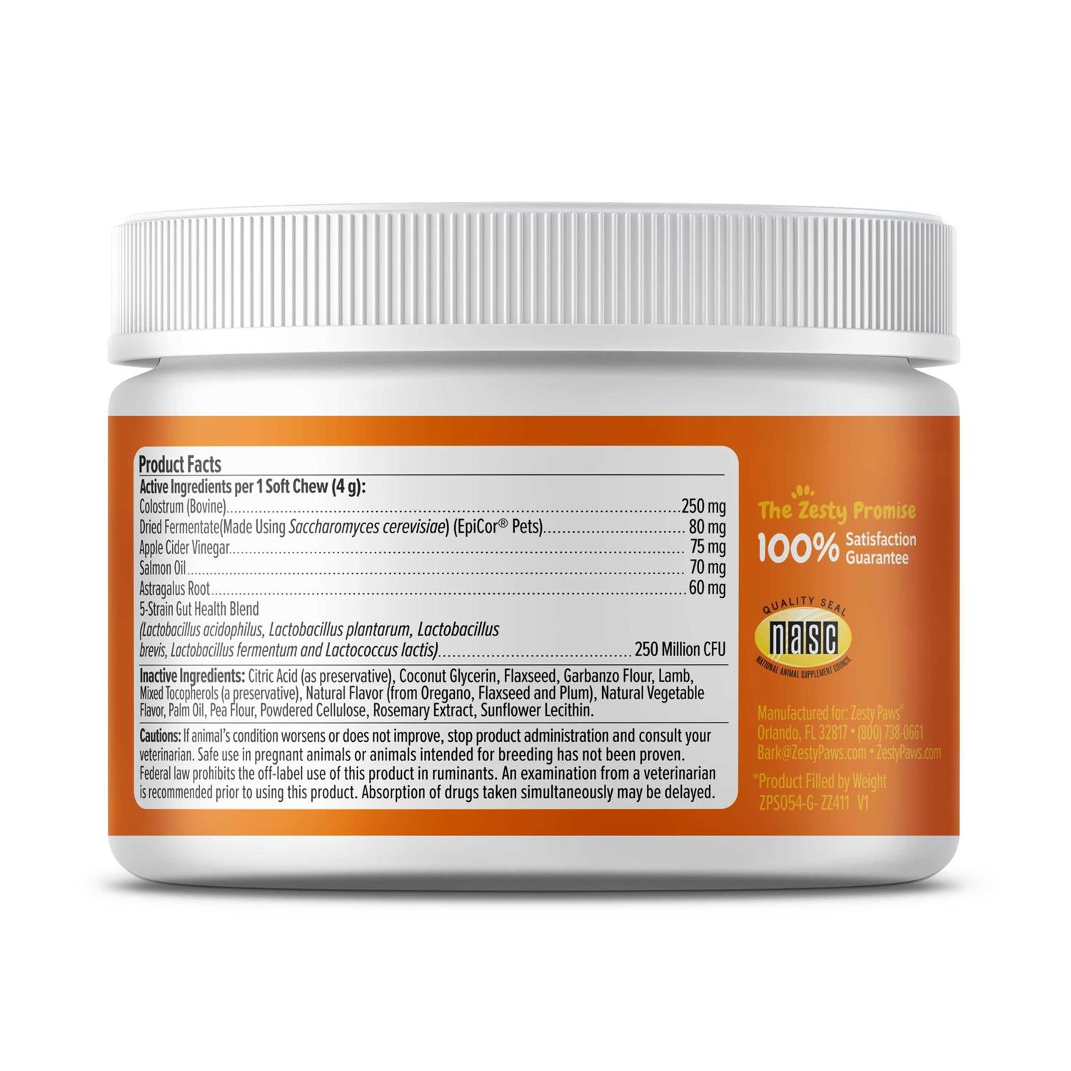 Alternative view of Zesty Paws Dog Allergy Relief Anti Itch Supplement Omega 3 Probiotics for Dogs