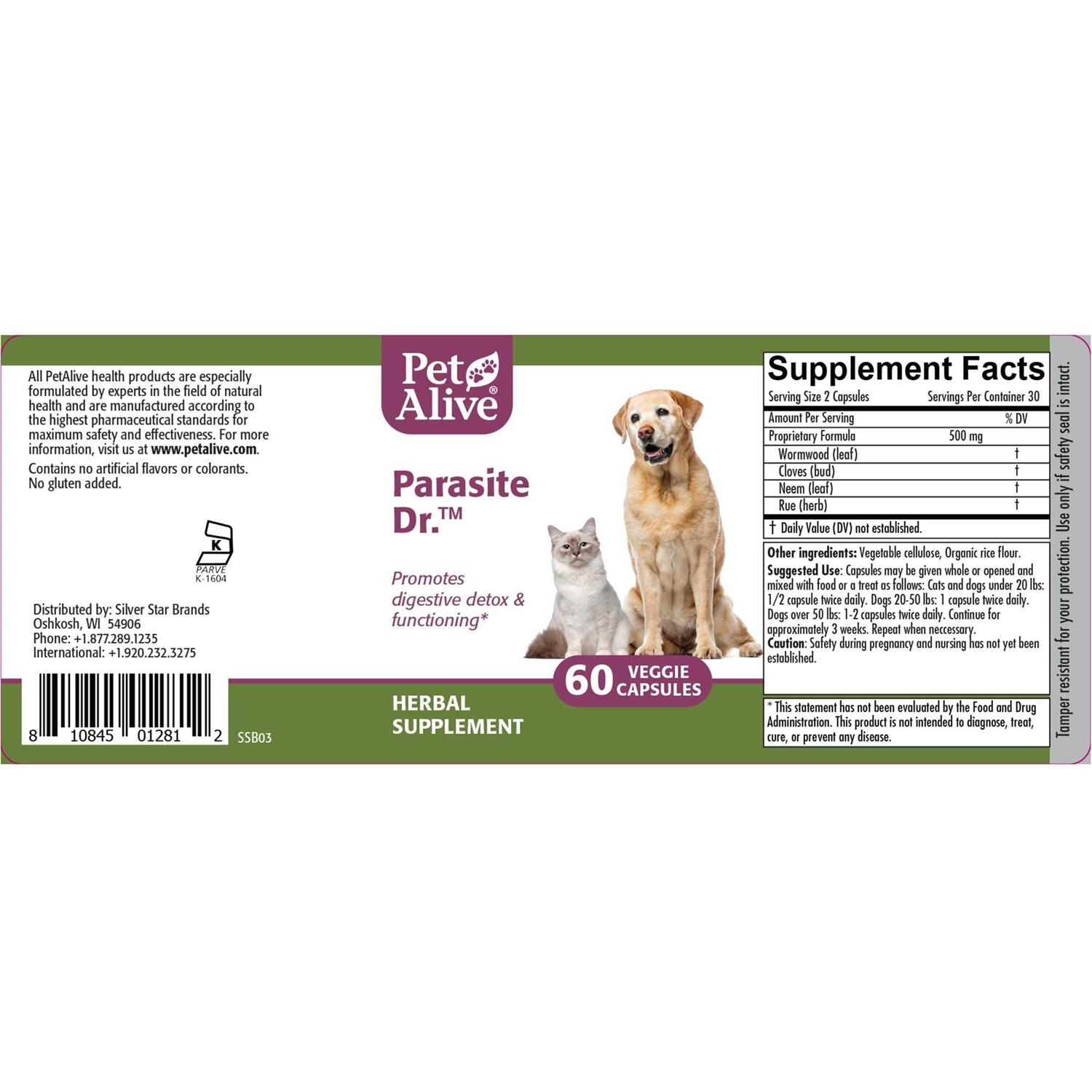 Alternative view of PetAlive Parasite Dr. for Cat & Dog Digestive Detoxification