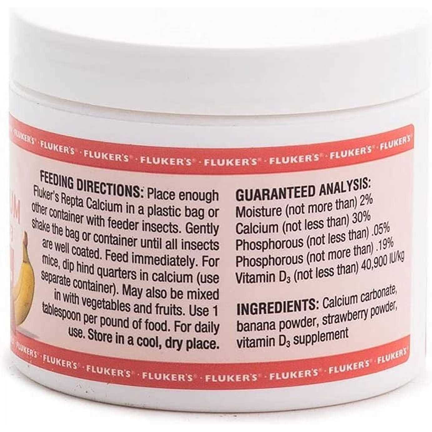 Alternative view of Flukers Repta Calcium with Vitamin D3 Strawberry Banana Flavored