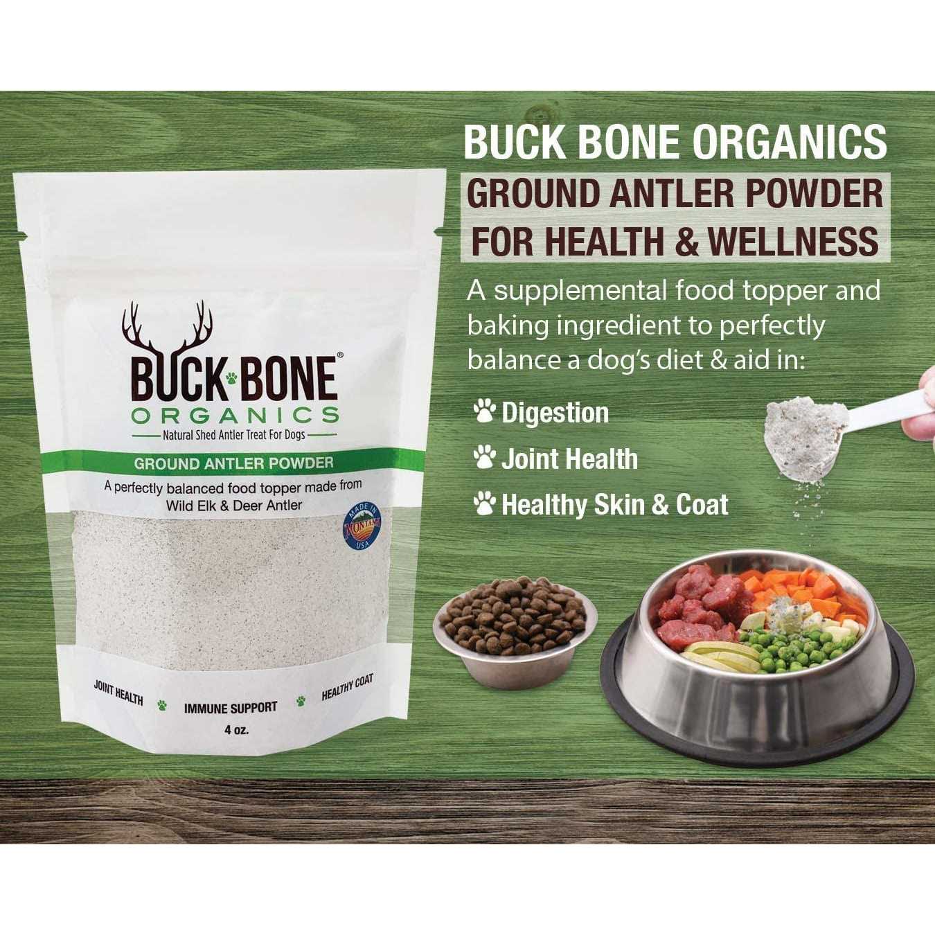 Alternative view of Buck Bone Organics Ground Wild Elk and Deer Antler Powder for Dogs