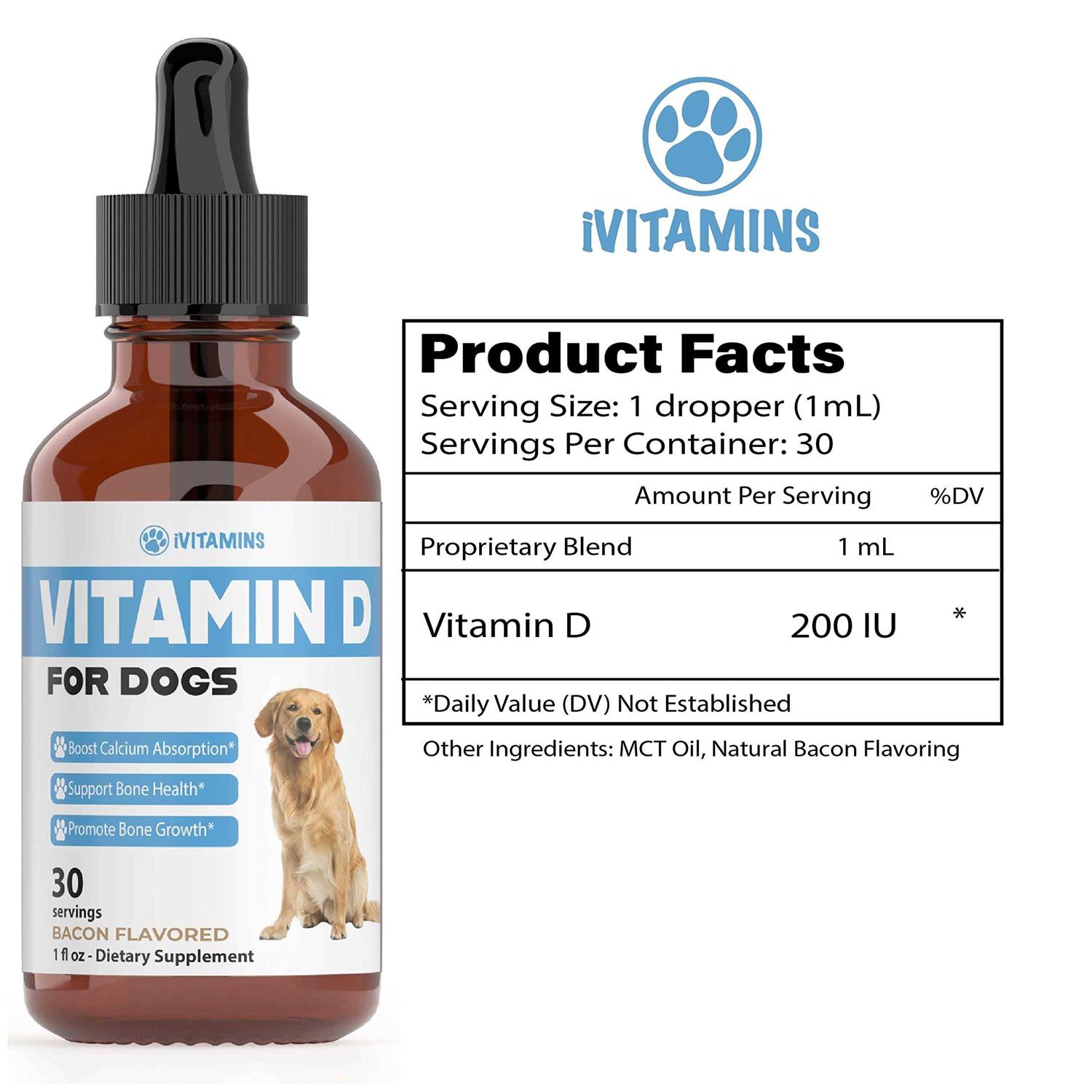 Alternative view of iVitamins Vitamin D for Dogs Supports Strong & Health Bones Vitamin D Supplements for Dogs