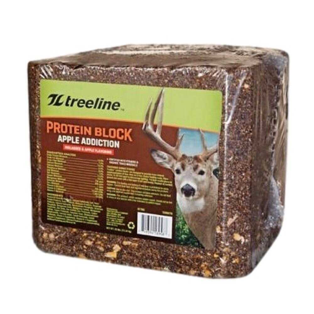 Alternative view of treeline Apple Addiction Protein Feed Block for Deer
