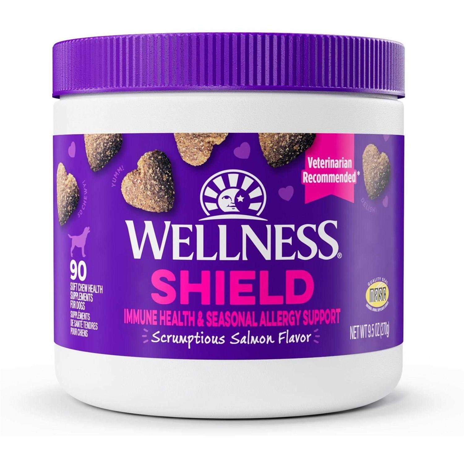 Wellness Salmon Flavored Soft Chew Immune & Allergy Supplements for Dogs