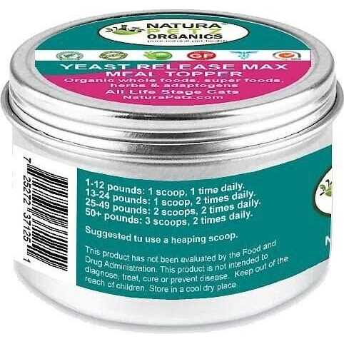 Alternative view of Natura Petz Organics YEAST RELEASE MAX MEAL TOPPER* Master Blend Candida YEAST Defense* For Dogs And Cats*