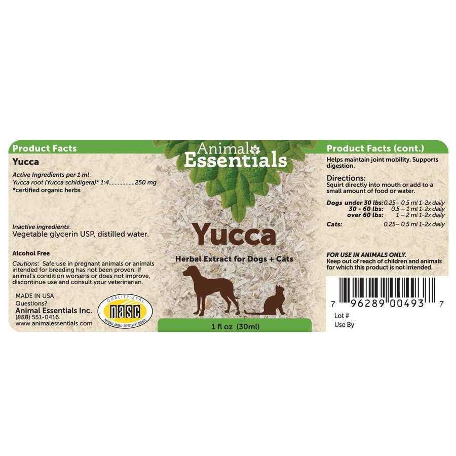 Alternative view of Animal Essentials Yucca Herbal Extract for Dogs & Cats