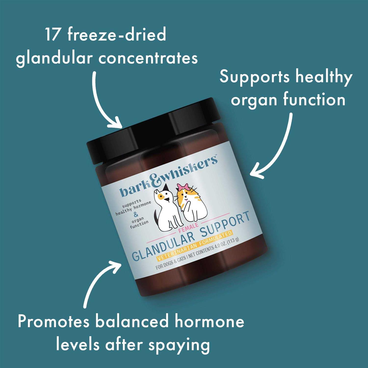 Alternative view of Dr. Mercola Bark & Whiskers Female Glandular Support