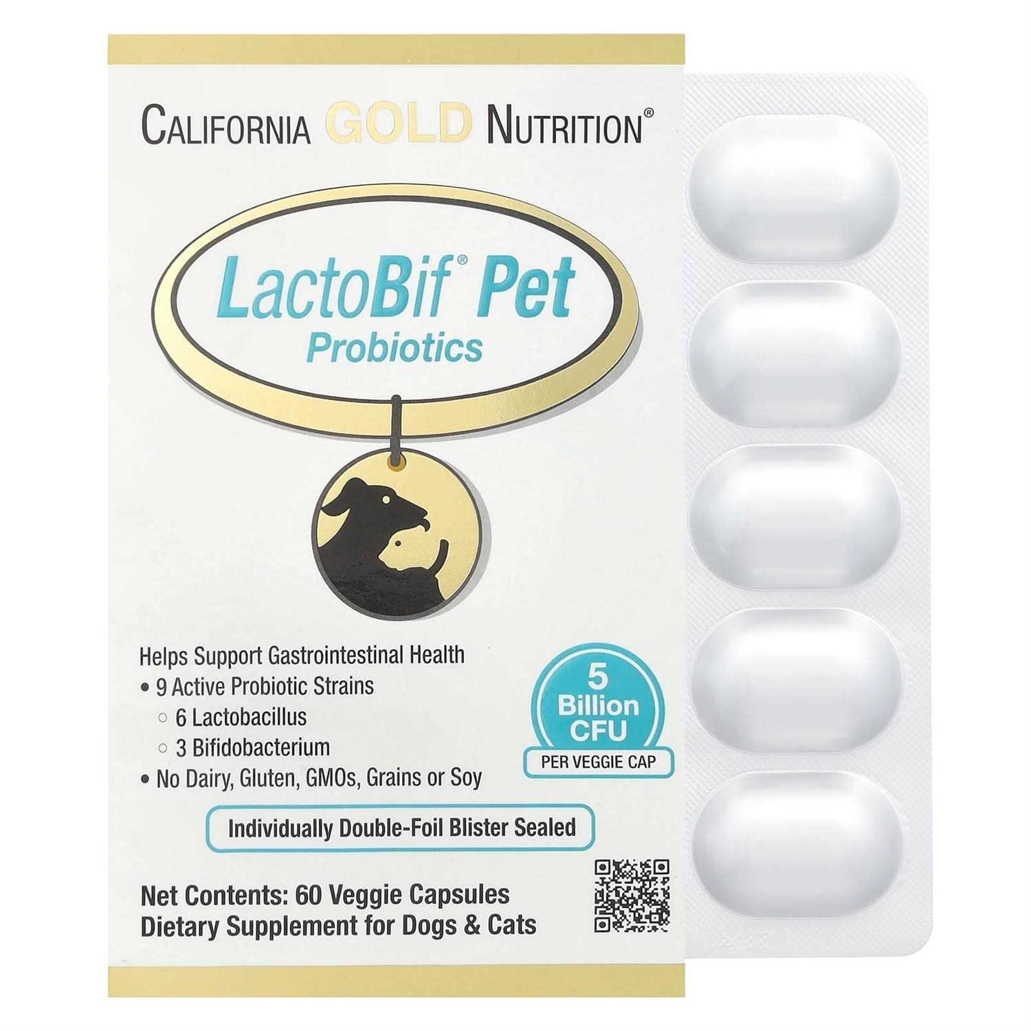 California Gold Nutrition LactoBif Pet Probiotics
