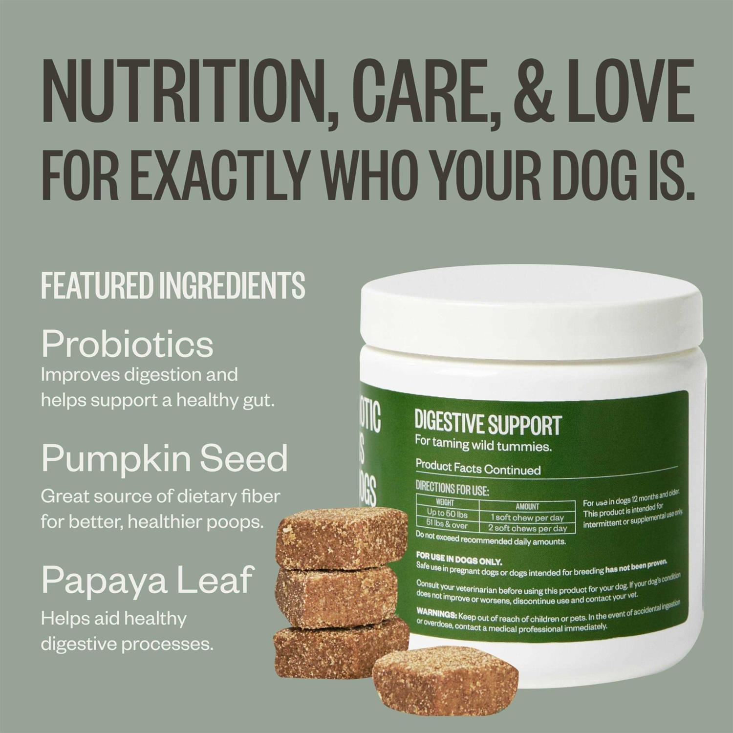 Alternative view of Ollie Probiotic Chews Dog Supplements