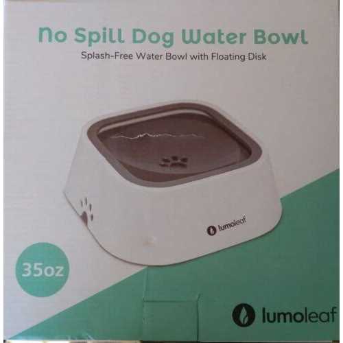 Alternative view of LumoLeaf Dog Water Bowl Pet Slow Water Feeder Bowl No Spill Dog Bowl