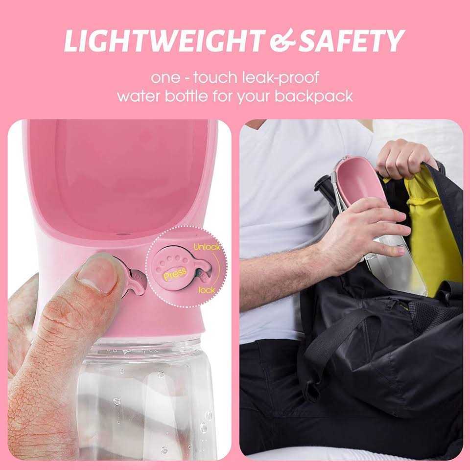 Alternative view of Kalimdor Dog Water Bottle Leak Proof Portable Puppy Water Dispenser with Drinking Feeder for Pets Outdoor Walking