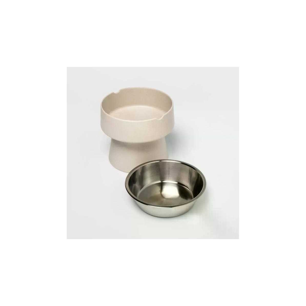 Alternative view of Boots & Barkley Elevated Dog Bowl Gray