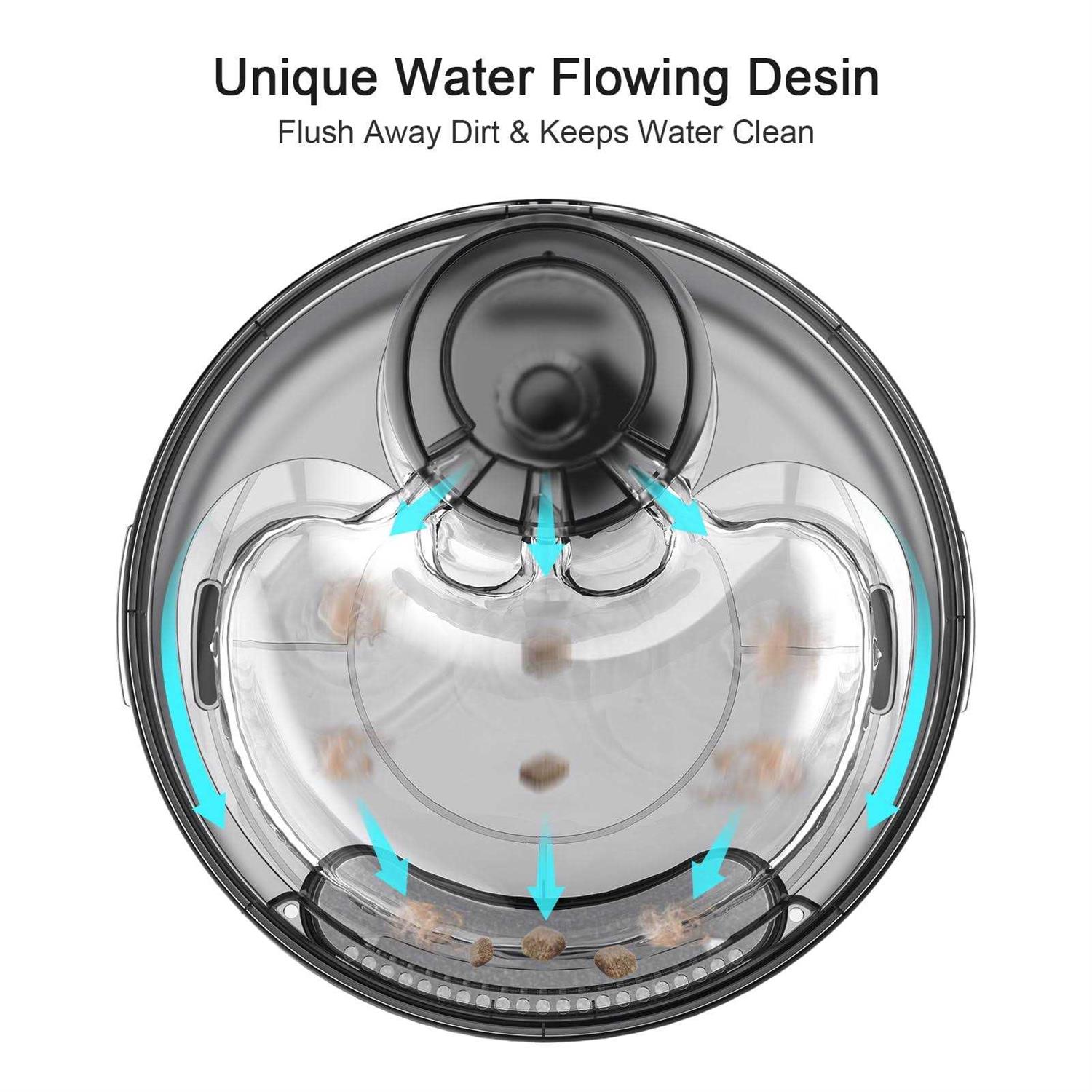 Alternative view of NPET DF10 Dog Water Fountain 1.3Gallon/5L Large Automatic Pet Water Dispenser for Cat